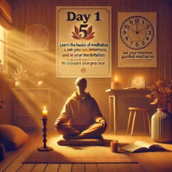 "Day 1" of your 7-day meditation guide